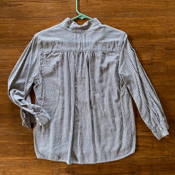 Velvet by Graham & Spencer pullover SHIRT striped top s - Picture 2 of 3